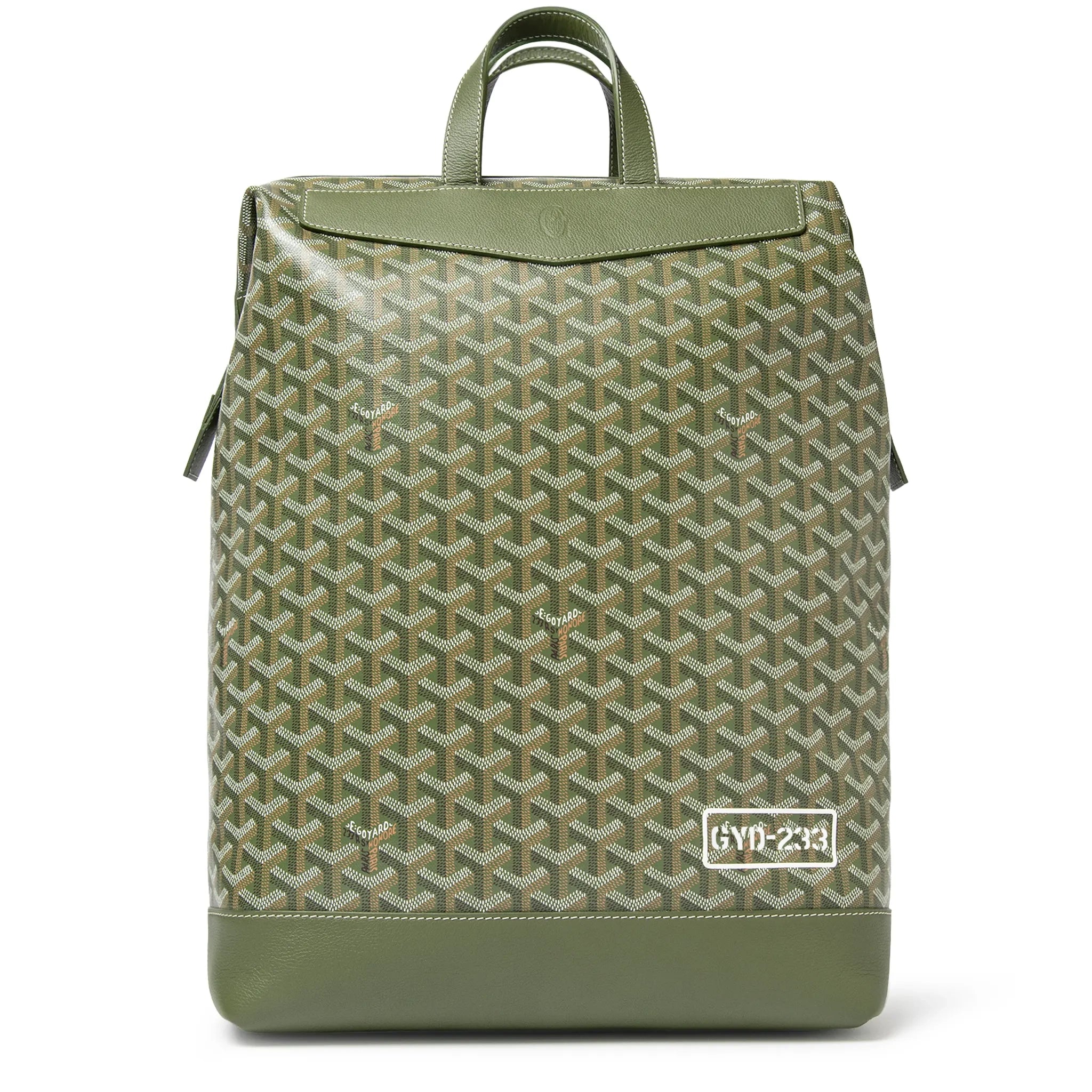 Front View of Goyard Khaki Cisalpin Backpack CISG25MMLTY29CL29P